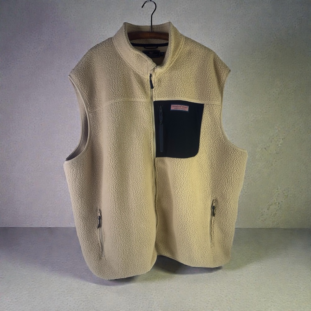 Vineyard Vines Men’s Stillwater Sherpa Vest Size 3XT